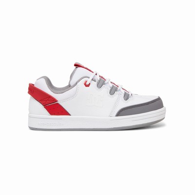 DC Syntax Kid's Red/White/Grey Skate Shoes Australia Sale IVU-718